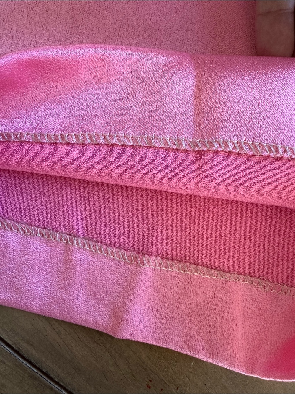 ALTERED Alice & Olivia Deanna High Waisted Bootcut Pants Pink Satin Women Size 2 - Picture 7 of 11